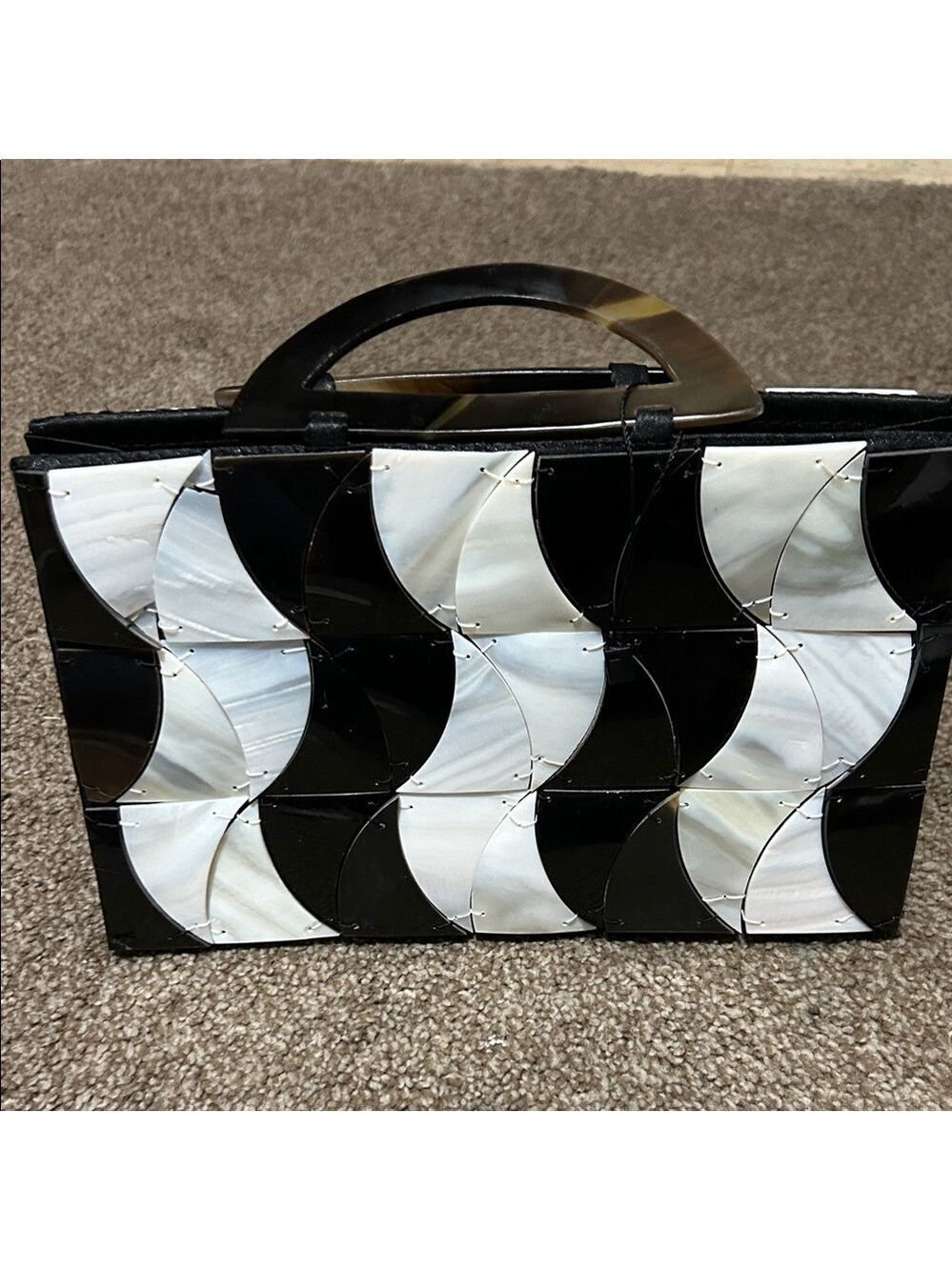 Mad by Design Elegant Black and White Women's Purse